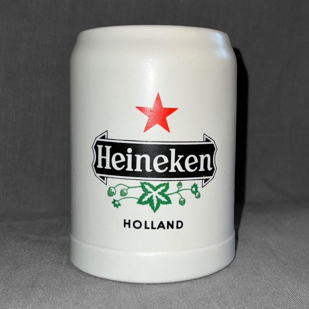 Vintage Stoneware Heineken Beer Stein